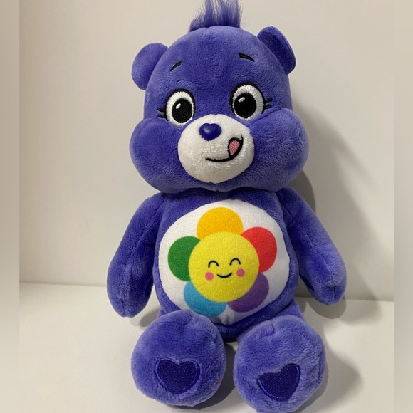 Care Bears Plush Harmony Bear Unlock The Magic Basic Fun Purple Stuffed Animal - Picture 4 of 11